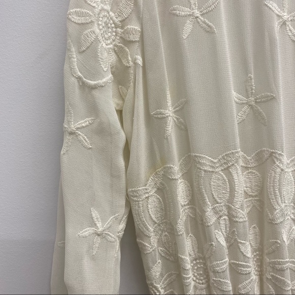 VINTAGE WEDDING/ SUMMER DRESS/ ENGAGEMENT MODEM LONG SLEEVE LACE / SIZS MEDIUM - Picture 16 of 16